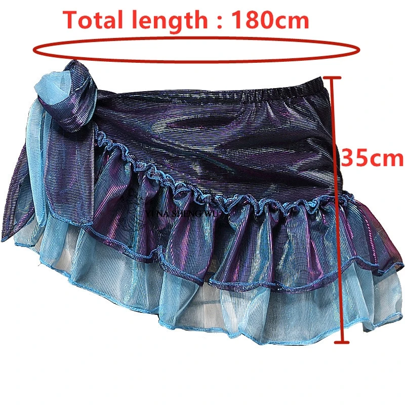 Women Belly Dance Costume practice hip scarf mesh for lady belly dancing belts Stage Performance color oriental dance hip towel