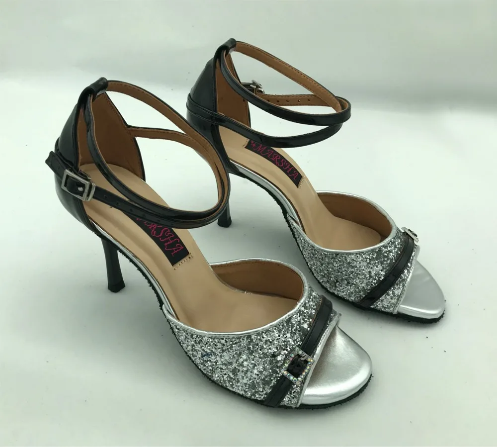 New Fashion womens latin dance shoes ballroom salsa  shoes tango shoes party & wedding shoes with crystal buckle 6245BS