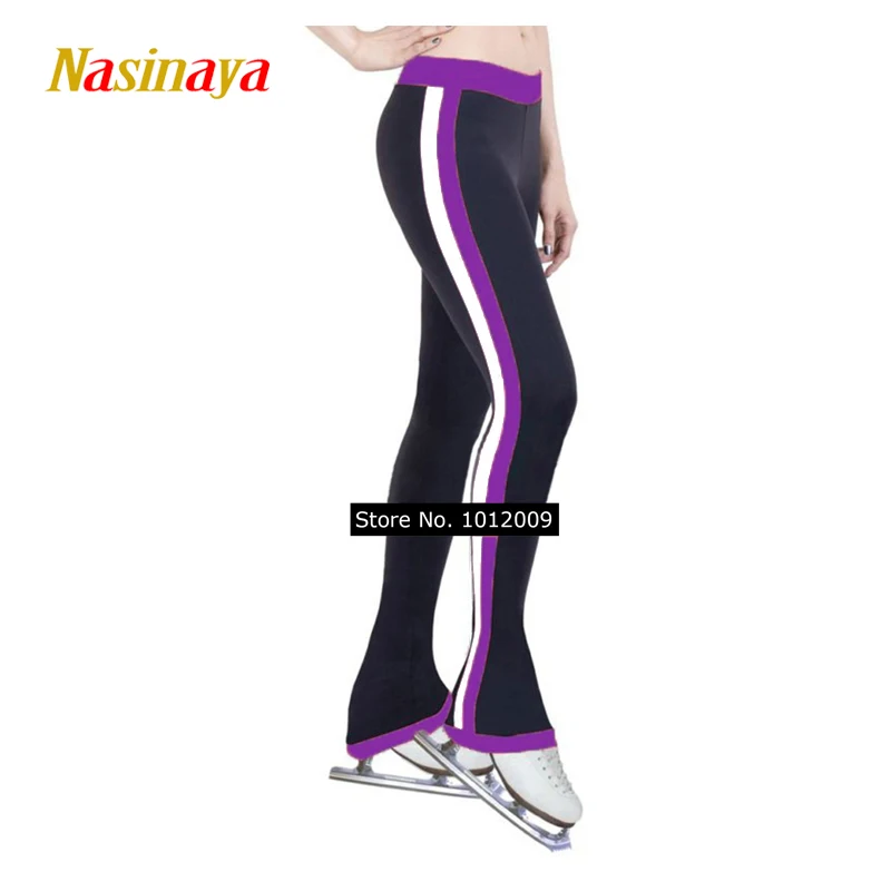 

Women's Figure Skating Competition Training Competition Tights Patinaje Warm Artistic Gymnastics Dance Black Purple