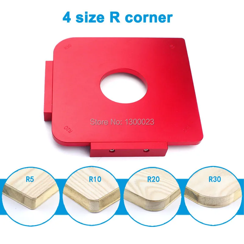 Round Corner Jig Templates  R5 R10 R20 R30 Wood Routers Jig Radius Quick-Jig Router Table Bit Woodworking Tools