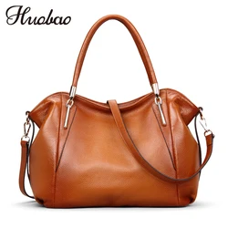 Women Bag 2023 Ladies Genuine Leather Handbags 100% Cowhide Shoulder Bags Brand Designer Luxury Women Messenger Bag Vintage Tote