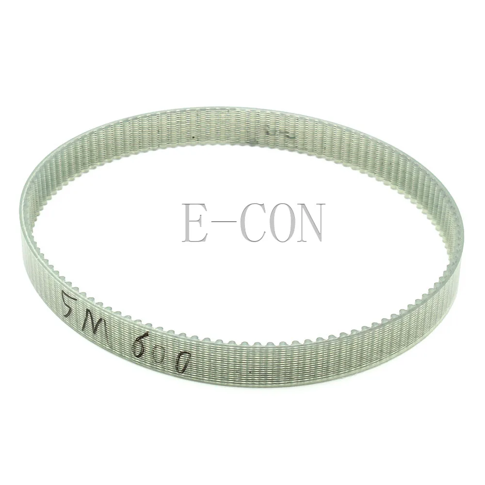 1pcs/5pcs 600-5M HTD Timing Belt 120 Teeth Transparent PU Steel Wire Closed Loop 15mm/20mm Wide