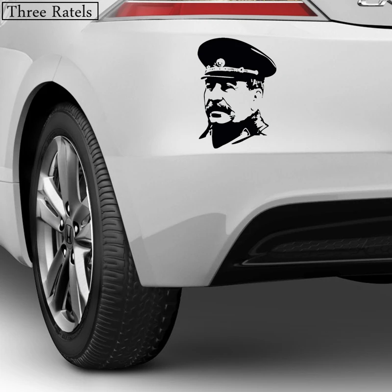 Three Ratels TZ-405 14.3*20cm 10.75*15cm 1-4 Pieces USSR Stalin In Uniform Car Stickers And Decals Auto Car Sticker