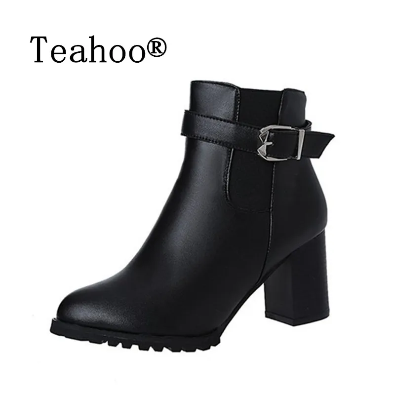 Nowy 2023 Botas Mujer Fashion Women Boots Square Heel Platforms Zapatos De Mujer PU Leather Thigh High Pump Motorcycle Boots