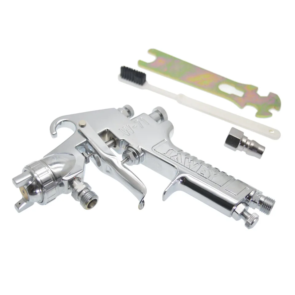 Imagem -02 - Sawey W71 0.8 1.0 mm ar Mão Pistola de Pintura Pistola Pressão Alimentação Pintura Pulverizador