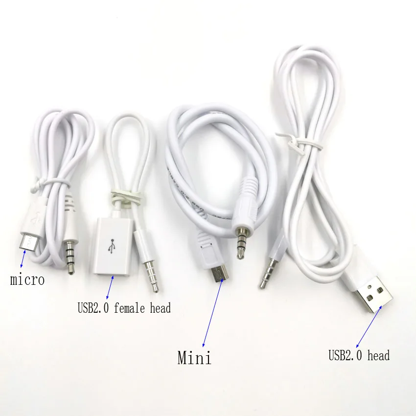 3.5mm Audio Plug to USB 2.0 mini micro Plug Male Connector Converter Adapter Aux Cable Male to Audio Female