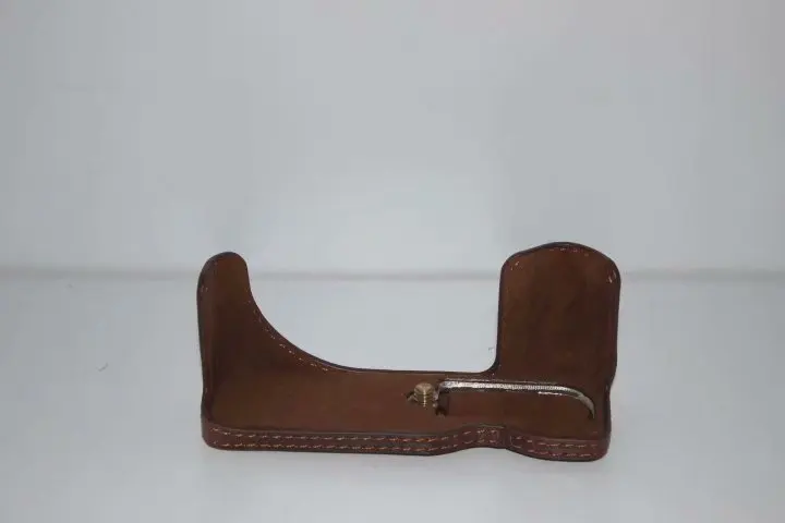 Funda inferior de cámara de PU, media bolsa, cubierta para Canon PowerShot G5X G 5X, apertura de batería