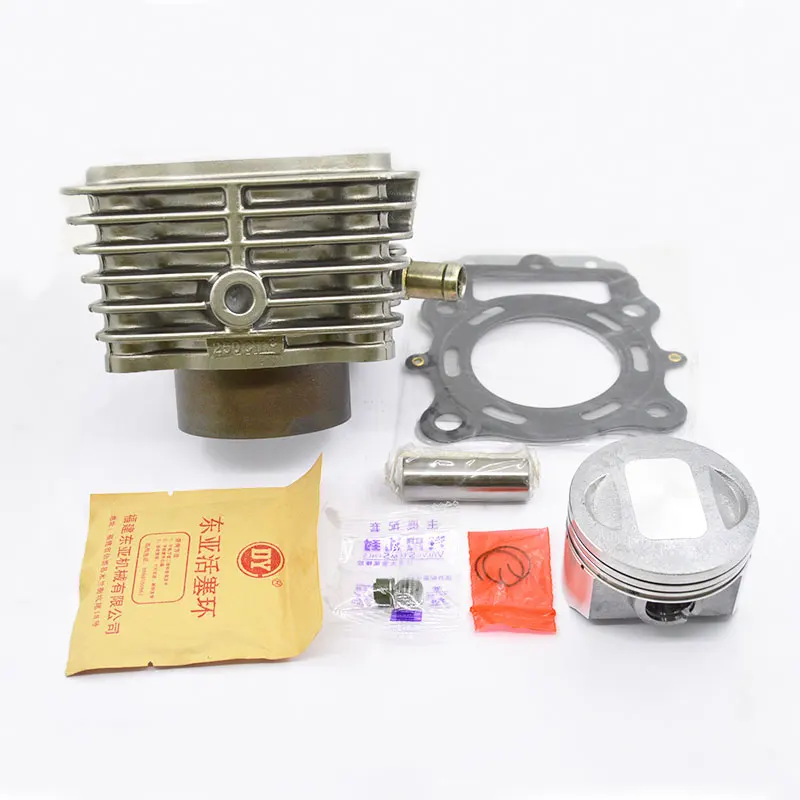 Wysokiej jakości zespół cylindra motocyklowego 70mm otwór do LIFAN CG250 CG 250 250cc części zamienne do silnika UITRALCOLD