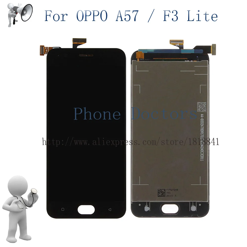 5.2 "Dành Cho OPPO A57 A57M Full Màn Hình Hiển Thị LCD + Tặng Bộ Số Hóa Cảm Ứng Dành Cho OPPO F3 Lite Màn Hình LCD Thay Thế các Bộ Phận