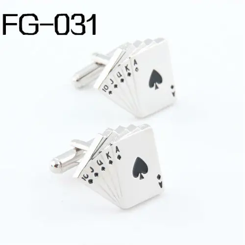 

Fashion cufflinks FREE SHIPPING:High quality cufflinks for men FIGURE 2014Cuff Links Straight Flush Wholesales