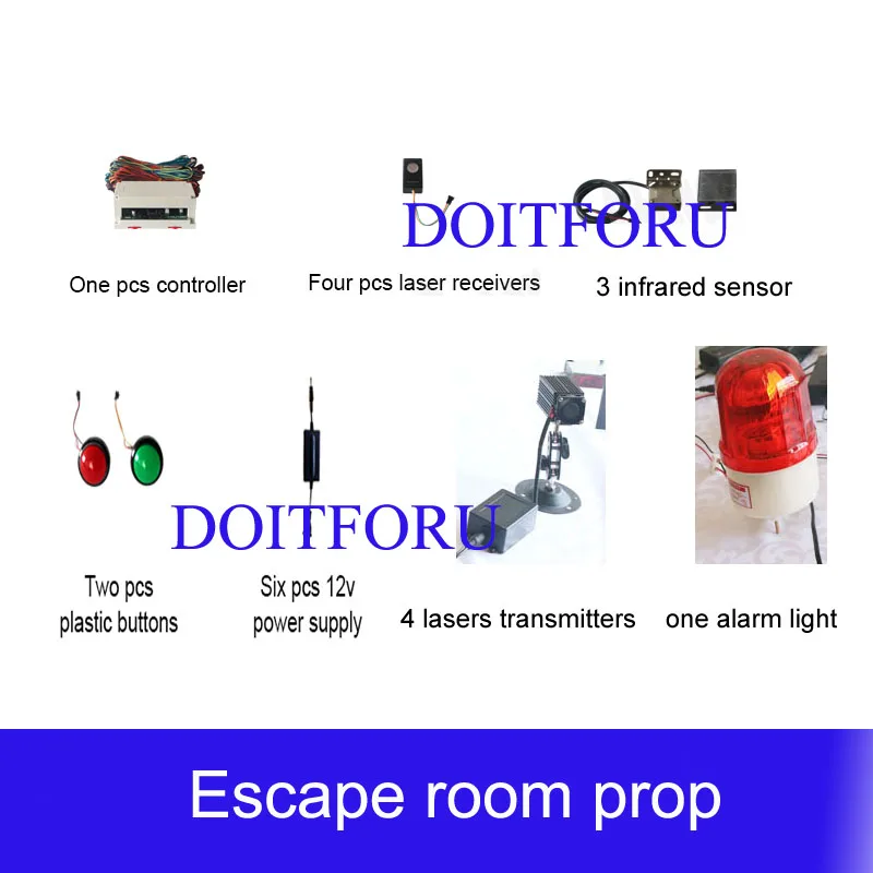 laser array for escape room game adventurer prop laser maze for Chamber of secrets game intresting and risking green laser game