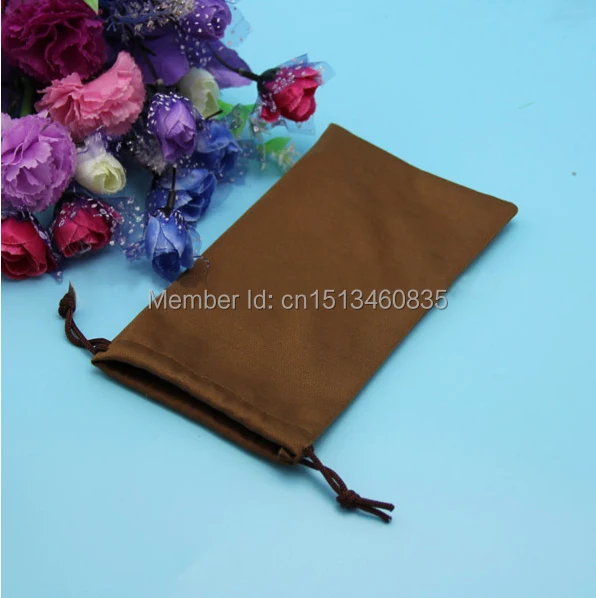 100pcs HIgh quality velvet jewelry bags small drawstring bags custom 9*18cm gift bags for glasses jewelry packaging bags pouches