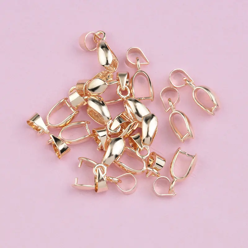 10 stks 4x15mm Koperen Connectors Hangers Sluitingen Haken Clips Borgtocht koperen Zaden Gesp Voor DIY Handgemaakte Sieraden Maken 4 kleuren