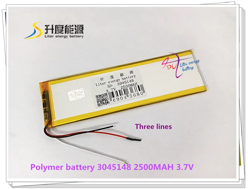 

3,7 V 2500mAH 3045148 литий-ионный/литий-ионный аккумулятор для планшетного ПК Power bank e book