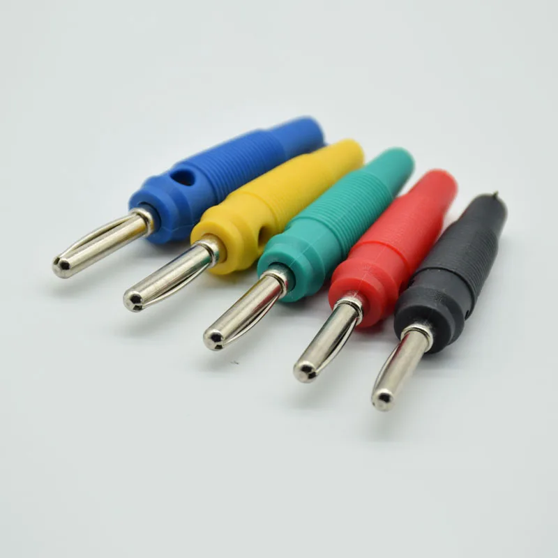 20A 4mm Banana Plug Copper Single needle High Current Insulated Shrouded Stackable Connector Soldering Type BP412