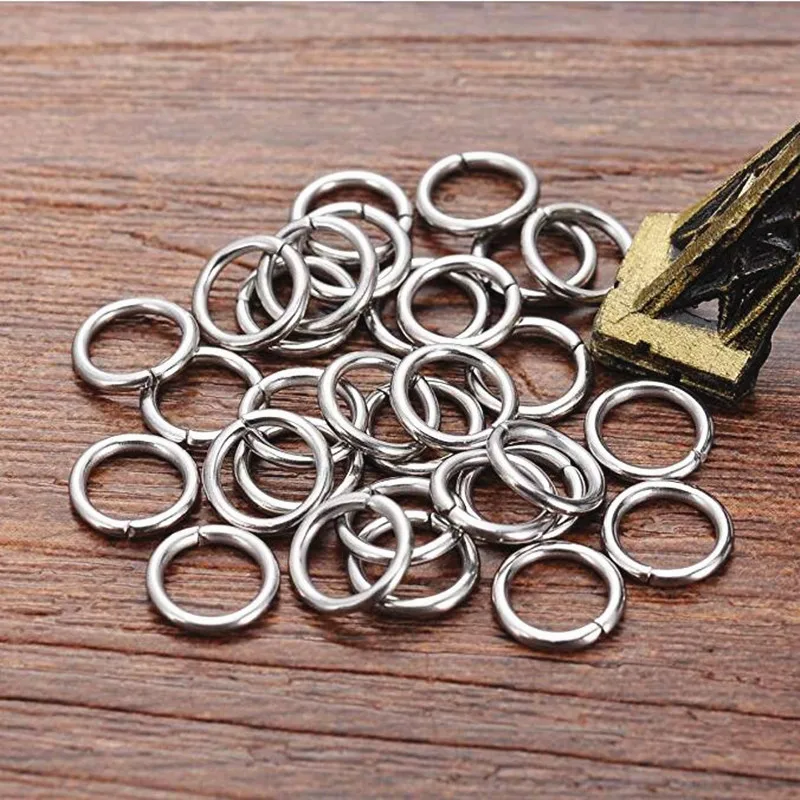 100-200 Stück 4mm 5mm 6mm 7mm 8mm 10mm Edelstahl-Spaltringe Offene Verbindungsringe für Schmuckherstellung – Detail 9
