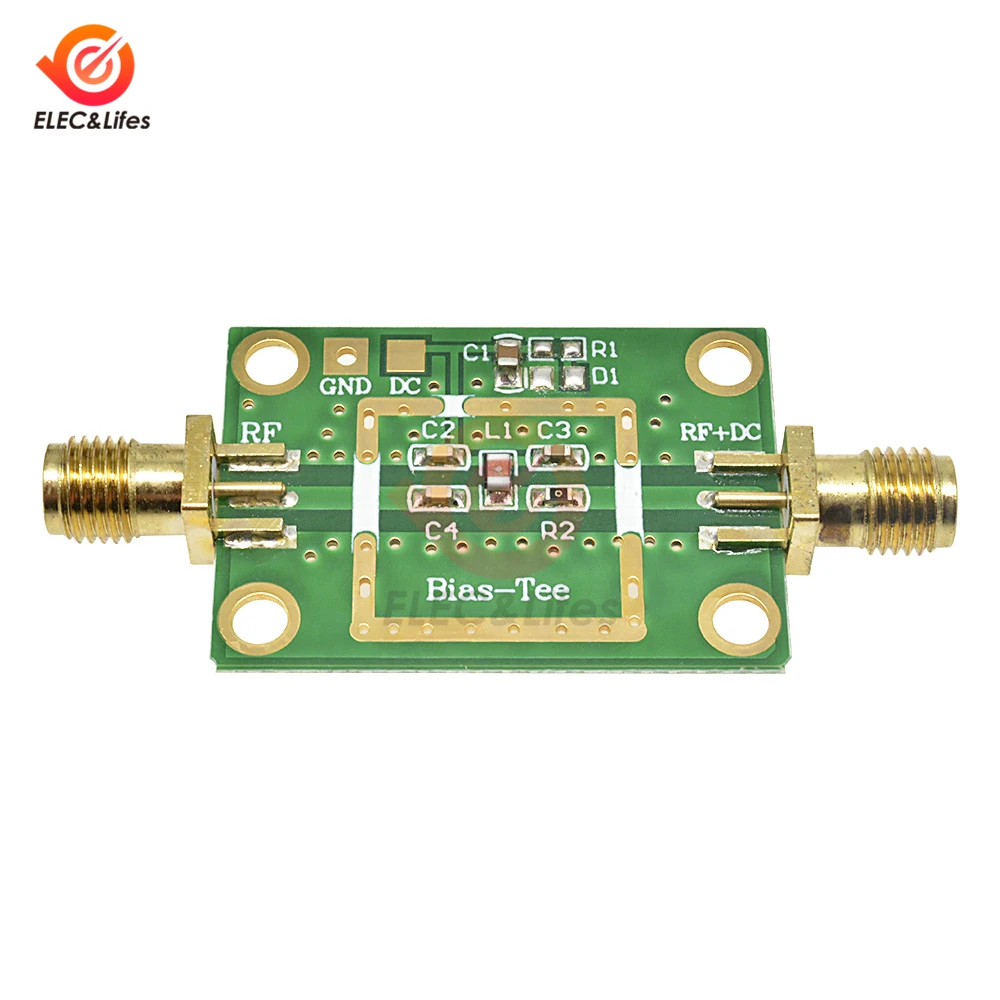 Bias Tee Wideband Frequency 10MHz -6GHz RF DC blocker for HAM radio RTL SDR LNA Low Noise Ham Radio Amplifier 10-6000 MHz