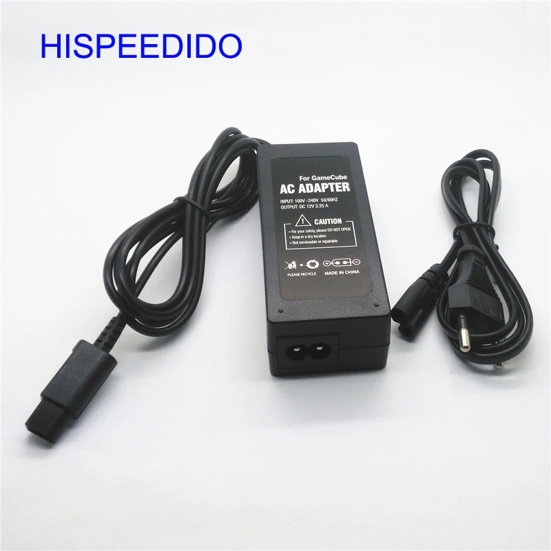 HISPEEDIDO 10pc/lot  hot 12v 3.25A EU plug AC power adapter supply for Nintendo for gamecube console with power cable