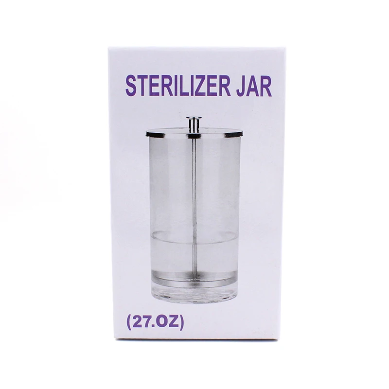 Beauty Salon Barber Disinfection Jar Large Capacity Sterilization Container Sanitizer Glass Manicure Disinfection Cup