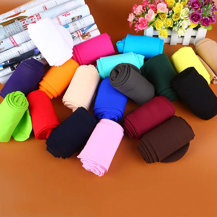 18colors Women Candy Color Warm Sexy Tights 120D Velvet Seamless Pantyhose Large Elastic Long Stockings