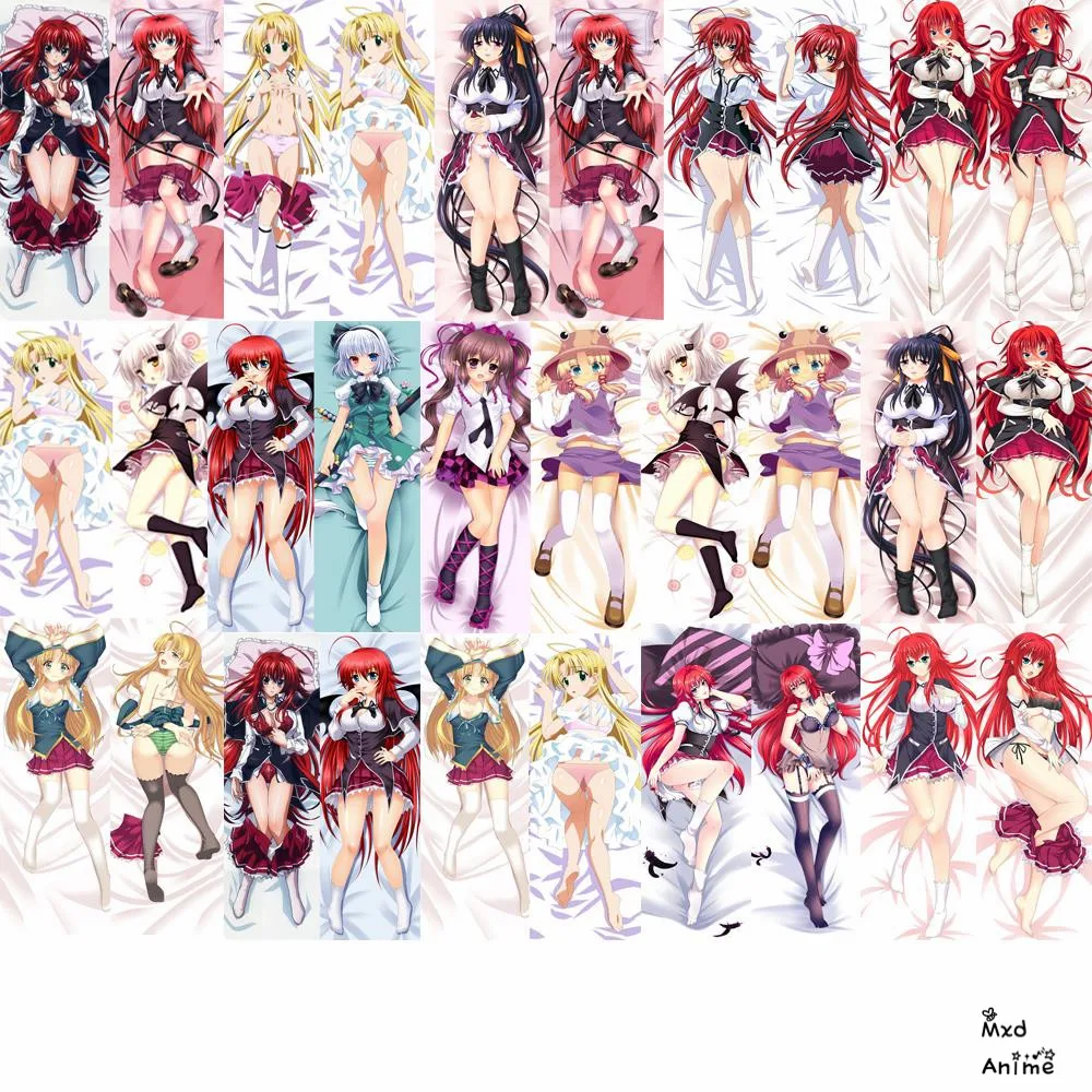 Anime High School DxD Rias Gremory Asia Argento Himejima Akeno Toujou Koneko Dakimakura pillow cover halloween pillowcase