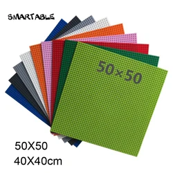 Smartable Baseplate 50x50 For Small Building Blocks Base Plate MOC Parts DIY Toys Compatible All Brands Christmas Gift 2pcs/lot