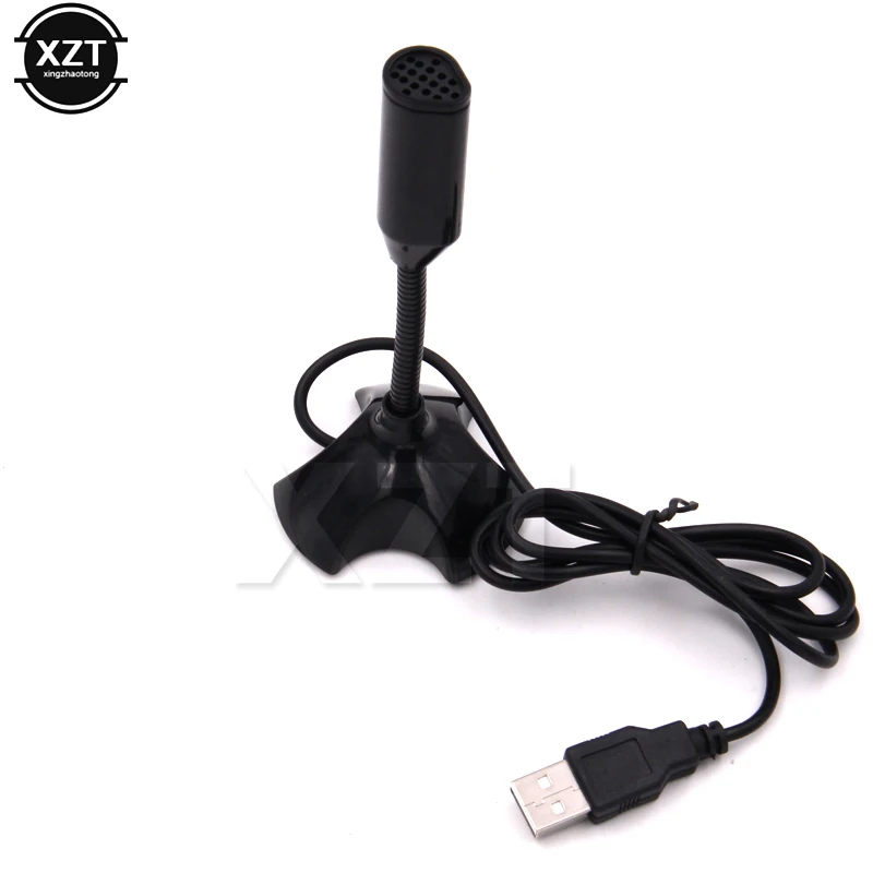 1pcs Mini Computer Microphone USB For PC Notebook Laptop for Skype KTV Studio Speech Chatting Singing Video Games Recording Mic