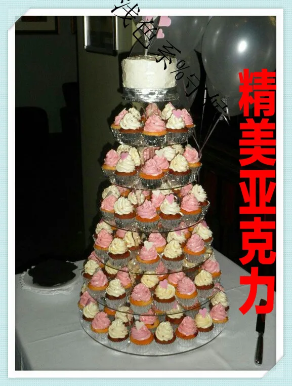 

Manufacturers selling 7 tier warm round cake tower special wedding cake decoration stores acrylic cupcake stand