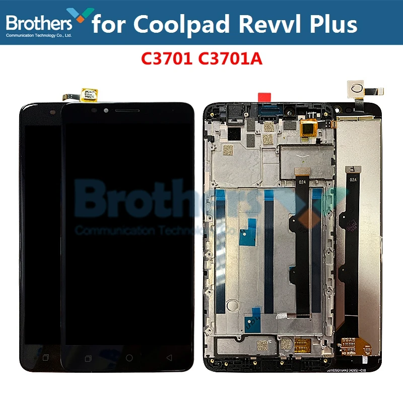 LCD Screen For Coolpad T-Mobile Revvl Plus C3701 LCD Display for Coolpad C3701 LCD Assembly Touch Screen Digitizer Replacement