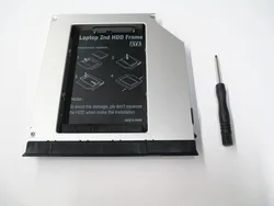이젝터 포함 SATA 2 번째 HDD 하드 드라이브 캐디, 델 래티튜드 E 시리즈 E6420 E6520 E6320 E6430 E6530 9.5mm 광학 모듈 베이