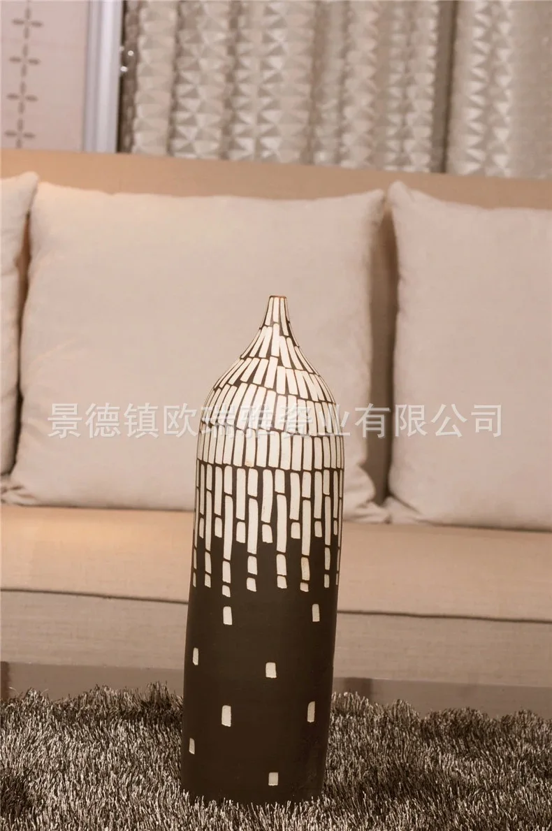 

Clearance product] C plated vase ornaments home accessories creative crafts ceramic flower holder