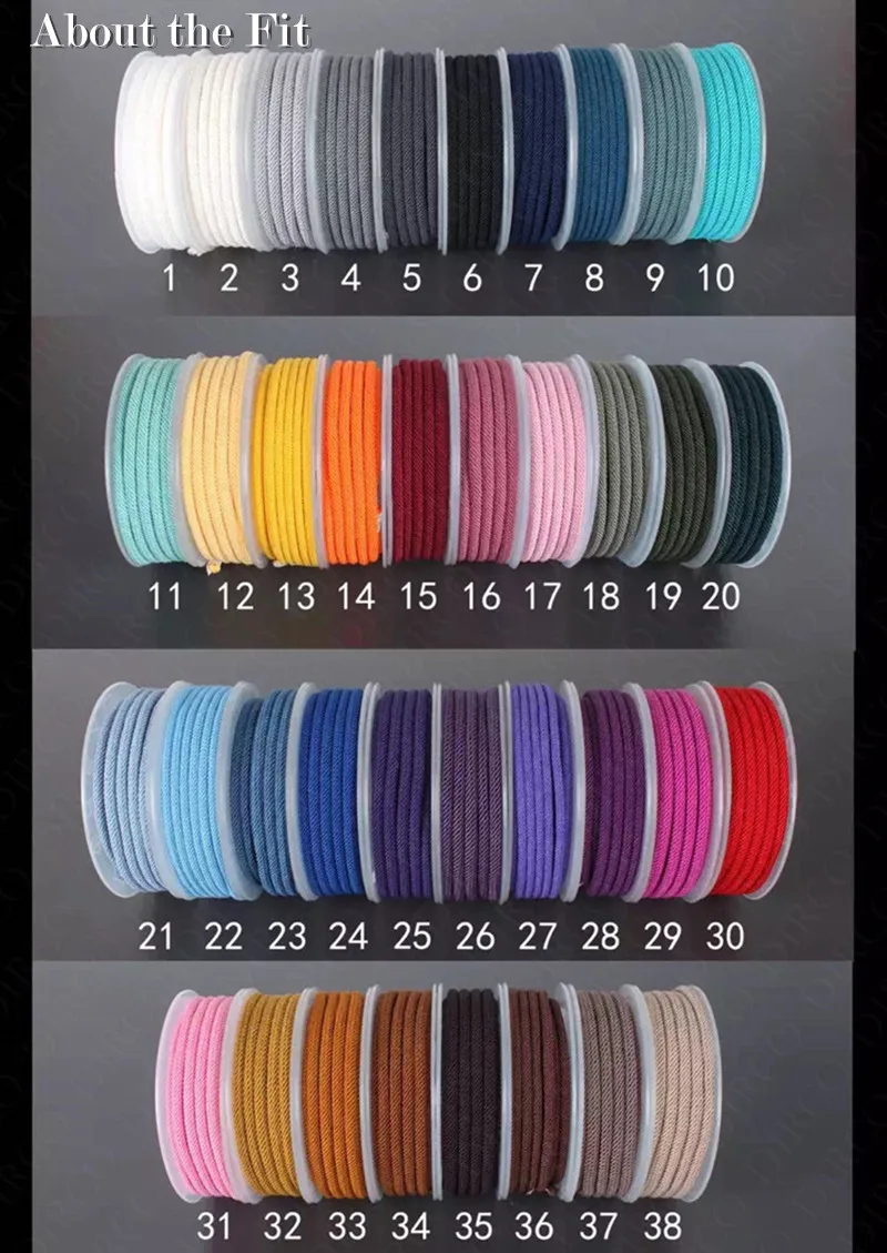 About the Fit 3mm Jewelry Accessories For Bracelet Necklace Making Apparel Handcrafts Woven Ropes Handmade Milan Cords Supplies