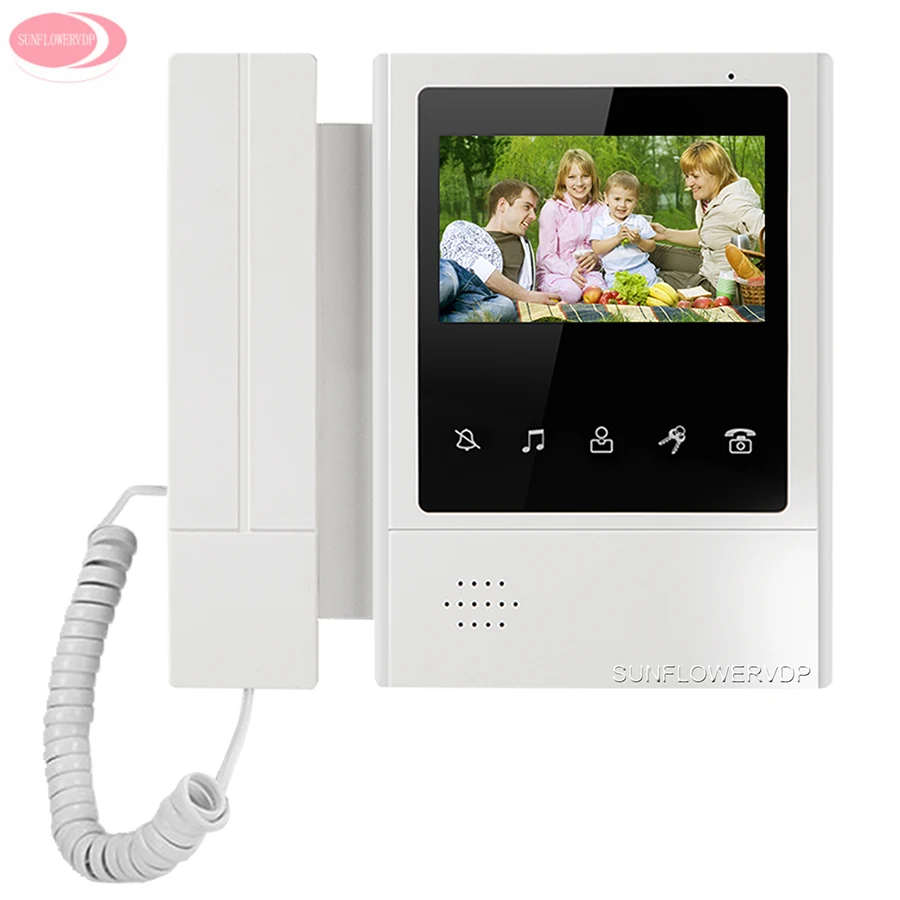 For 2/3/4/5/6/ 8/10 Apartments Color Video Door Phone Doorbell 4.3\