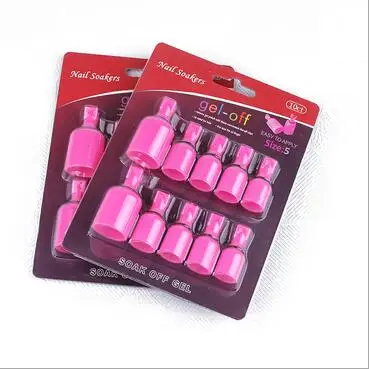 10 UNIDS Soaker Caps Clip Conjunto de Herramientas de Uñas Nail Polish Remover Soak Off Gel UV Esmalte de uñas herramienta