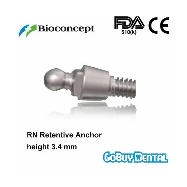 Straumann Compatible RN Retentive Anchor Abutment, height 3.4mm(Regular Neck) 032040