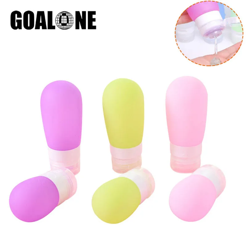 GOALONE Silicone Soap Dispenser Portable Travel Shampoo Bottles Refillable Shampoo Conditioner Lotion Bottle Foam Pump Dispenser