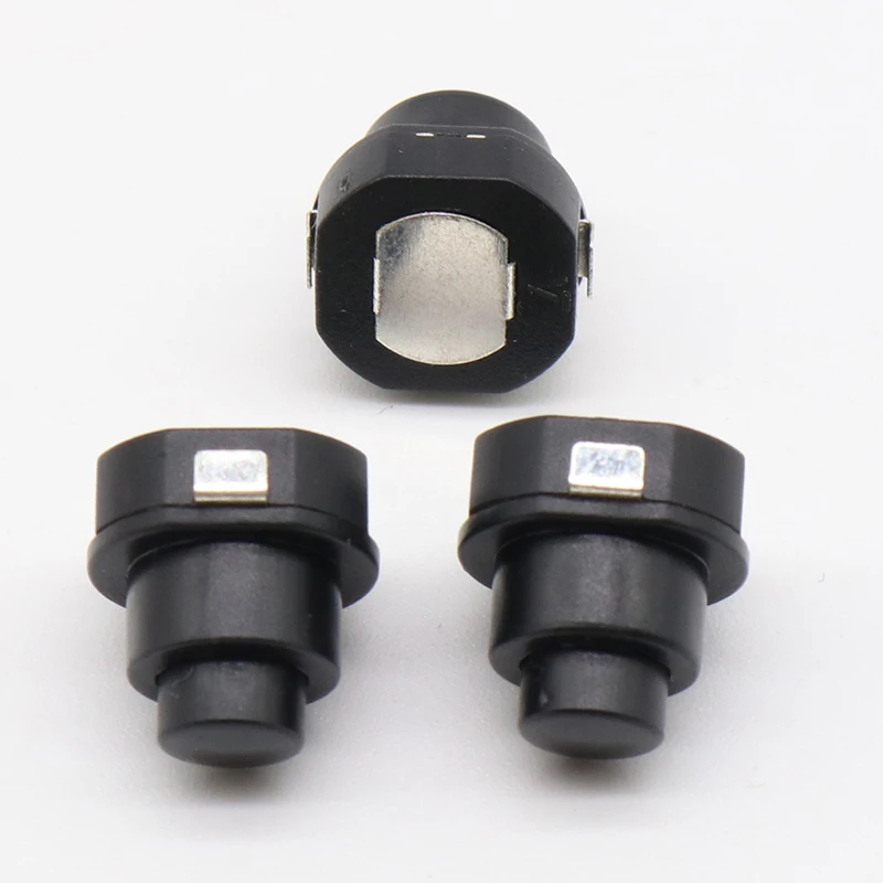 10PCS a lot Flashlight Torch Part Round Push Button Switch Black DC 30V 1A 10mm x 10mm (D*H)