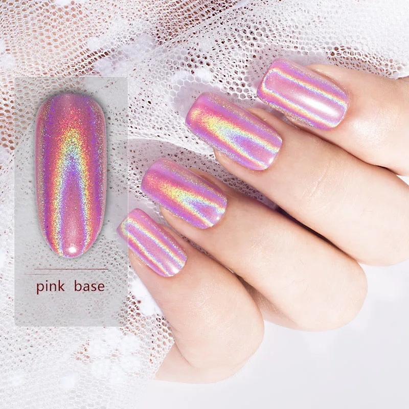 1 جرام/صندوق قوس قزح الصباغ Duochrome الصباغ المجسم يونيكورن مسحوق الهولوغرام الميكا قوس قزح الثلاثية الأبعاد مسحوق مسمار الديكور