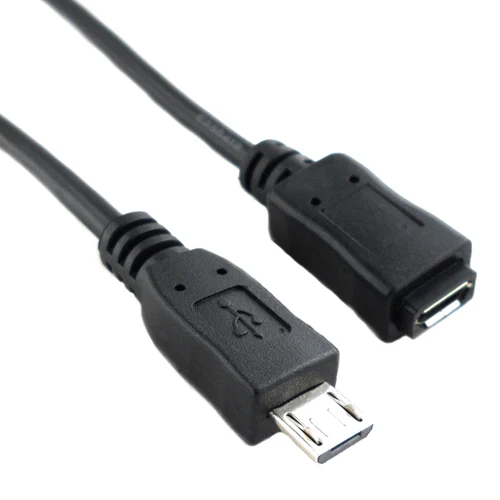 50cm 150cm/5FT Micro USB 5PIN male to female data charging extension adapter convertor cy