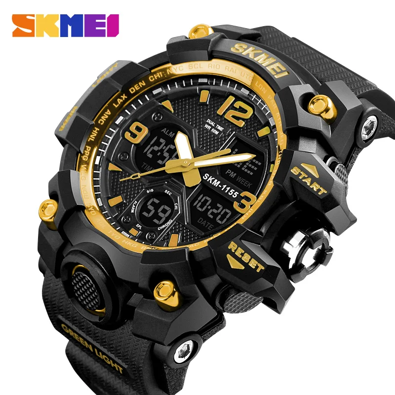 Men Watches Military Sports Watch Men Top Brand Luxury SKMEI Men\'s Quartz Digital Casual Outdoor 50M Waterproof Wrist Watch