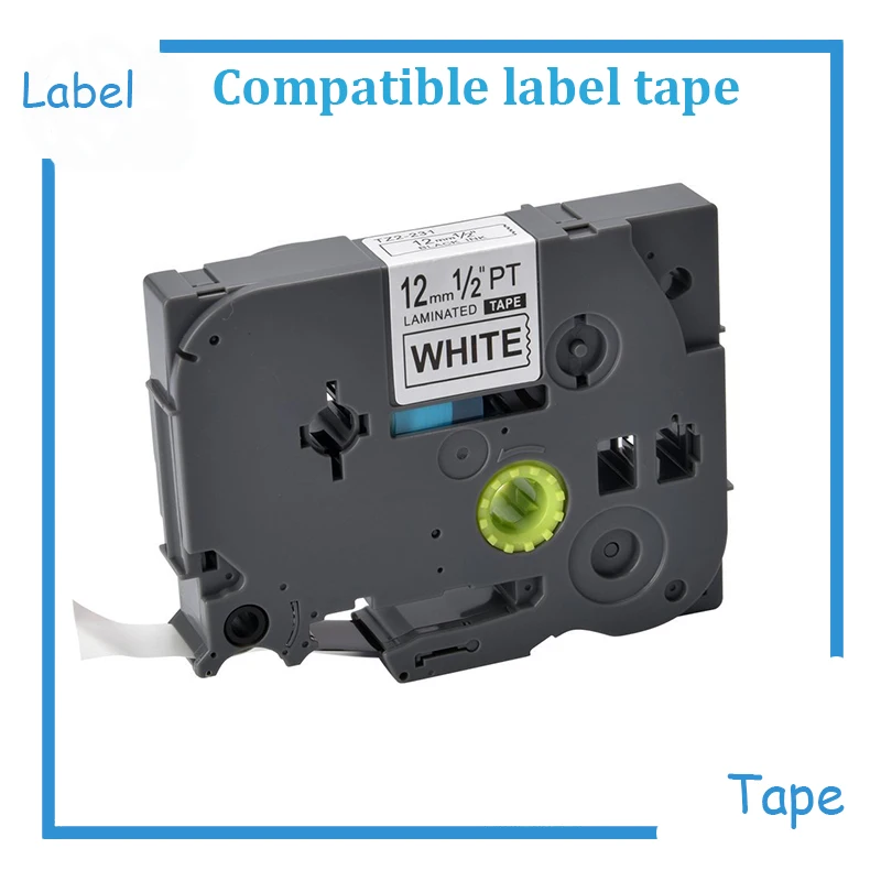 

12mm Compatible For Brother P touch Tze TZ Label Tape tz-231, tz231, tze-231, tze231(Freeshipping)