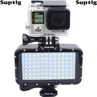 SLR Camera Underwater Light Diving Waterproof LED Lamp Power For GoPro Hero 12109876 Session 4 Xiaomi Yi 4K Sjcam SJ6/8 EKEN H9R
