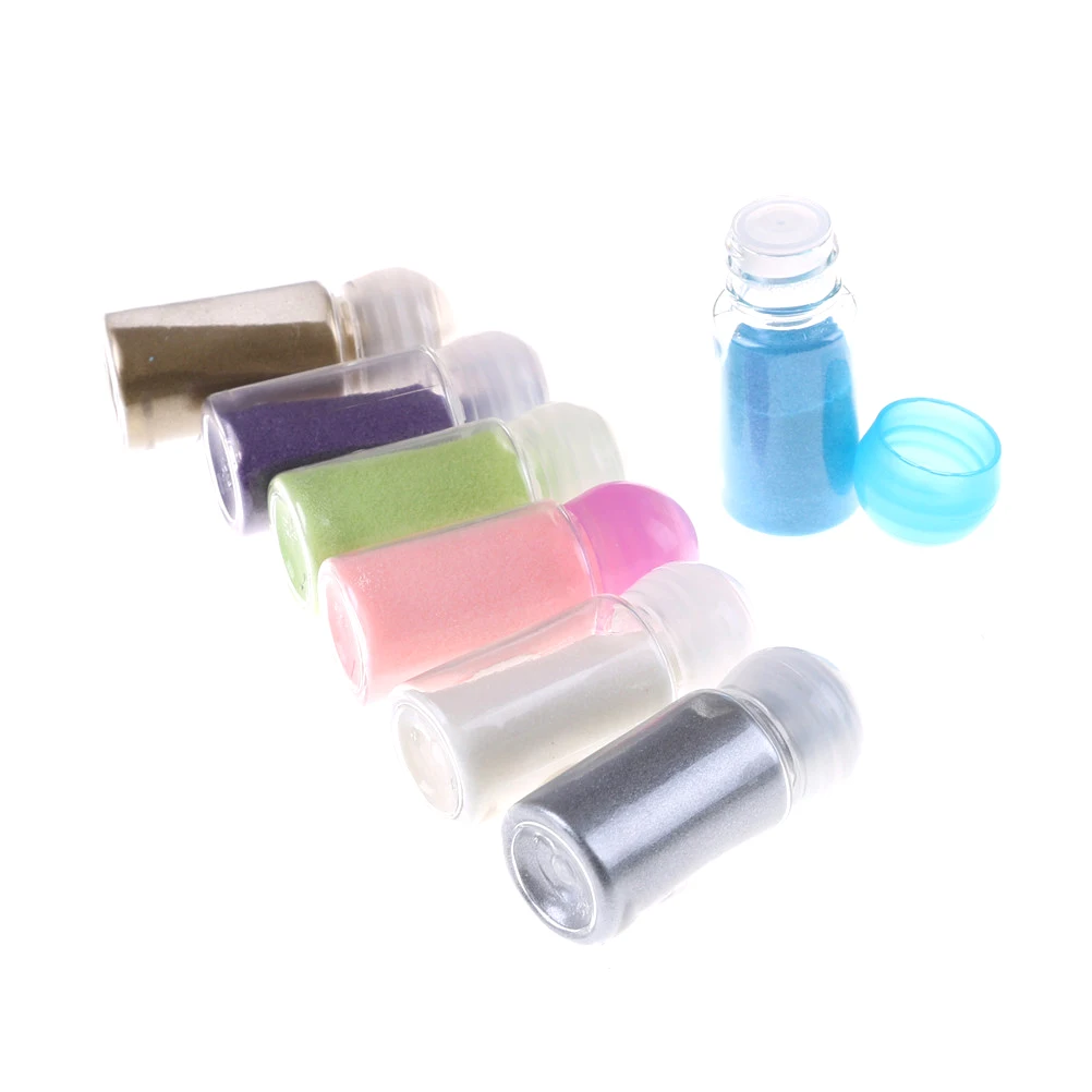 5G DIY เงาสีลายนูน Pigment Stamping Scrapbooking หัตถกรรมโลหะสี Emboss แป้ง