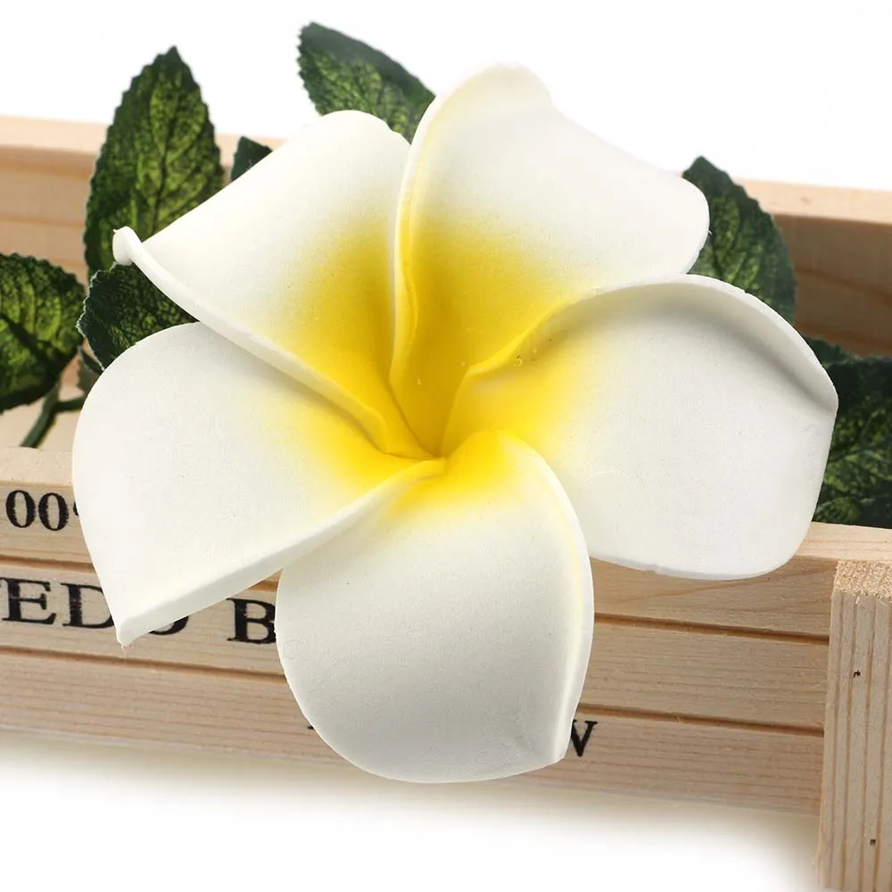 10PCS 6 Size Artificial Multicolor EggFlower Heads/PE Foam Plumeria Hawaiian Vacation Tire DIY Wedding Reception Home Decoration