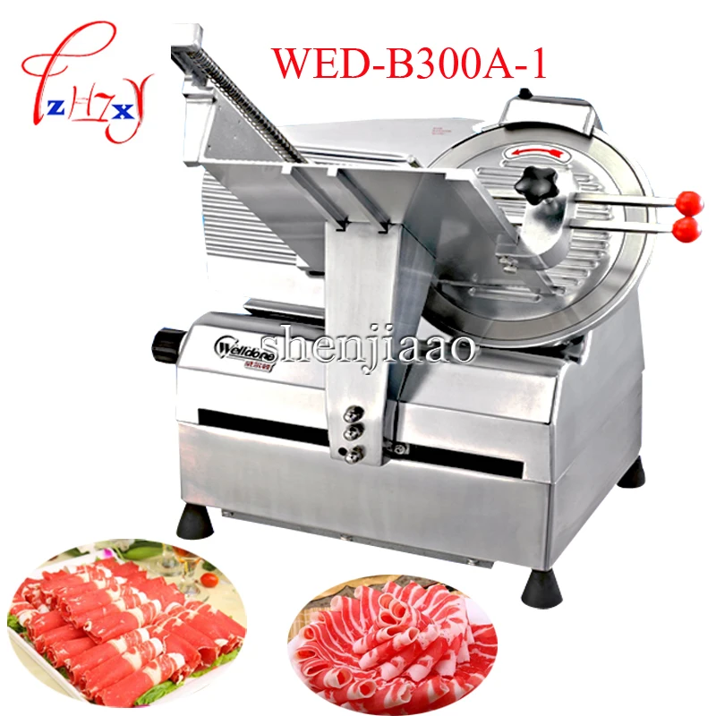 

220V Automatic cut meat machine WED-B300A-1 Automatic Restaurant 12 inch meat slicer pork hot dog slicer 1PC