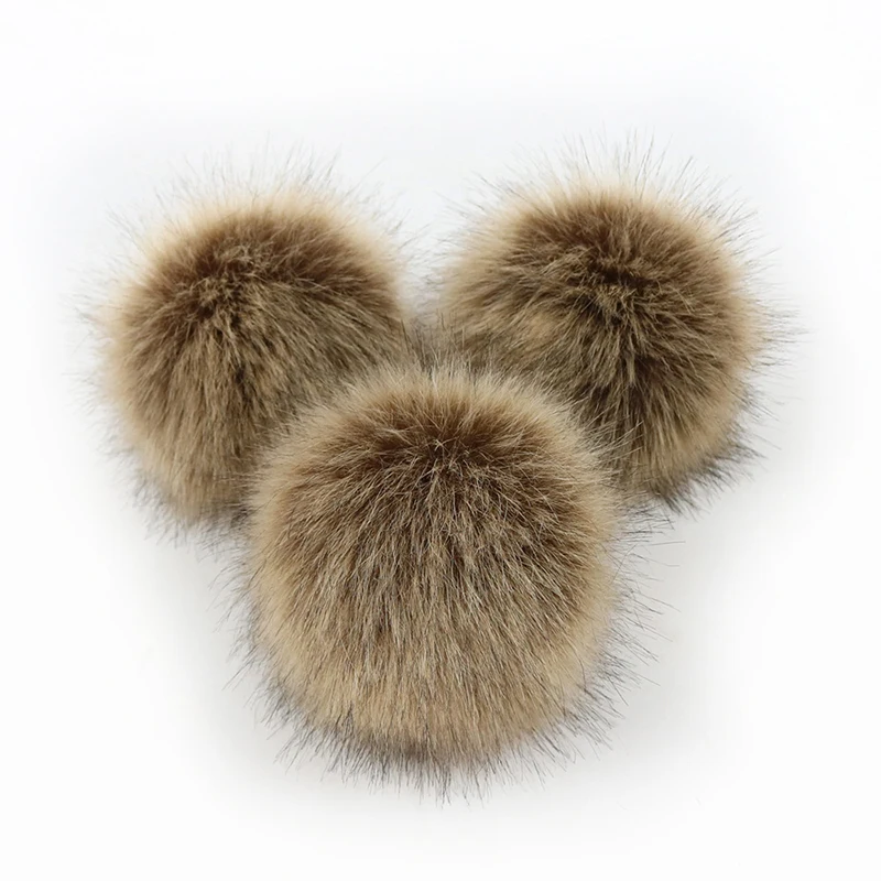 Multicolor False Hairball Hat Ball Pom Pom Handmade DIY Artificial Wool Ball Wholesale Cap Accessories Faux Fox Fur PomPom