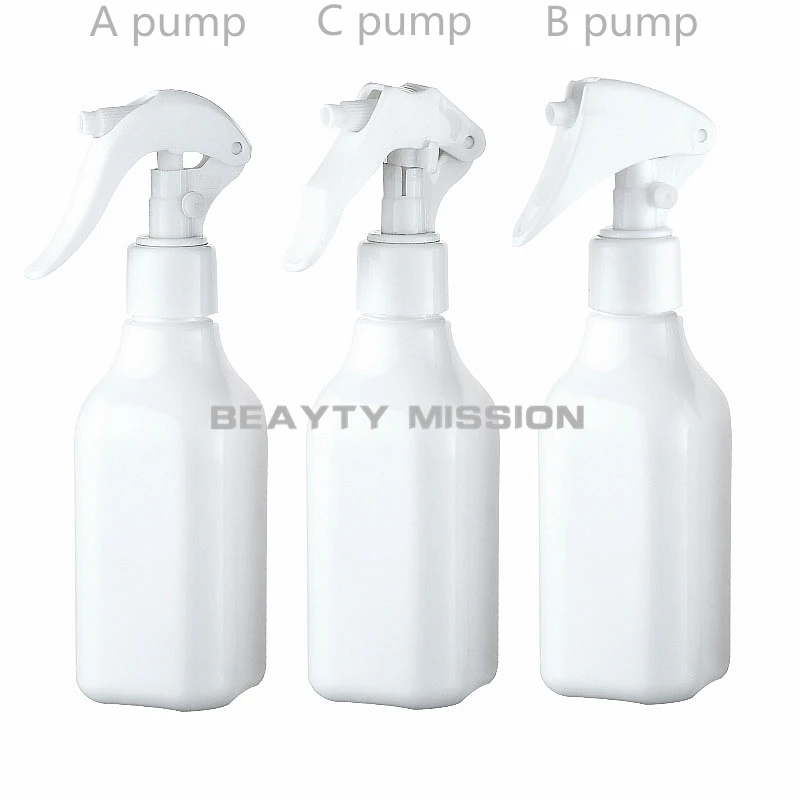 BEAUTY MISSION 200ml 24 pcs/lot PET plastic perfume bottle,200ml white plastic spray bottle, small mouse trigger spray bottles