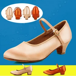 Zapatos de baile modernos para fiesta de salón para mujer, zapatos de baile de satén, vals, Tango, punta cerrada, Salsa, para niñas y mujeres