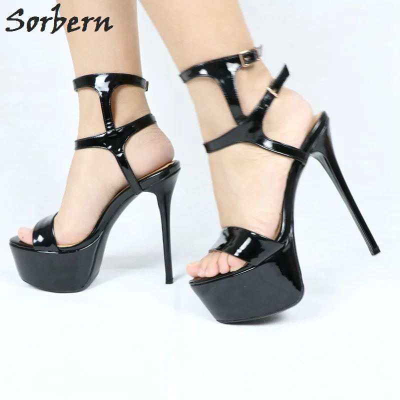 Sorbern Green Platform Shoes Gladiator Sandals Women Fetish High Heels Women Sandals 2018 Gladiator Custom Colors Open Toe