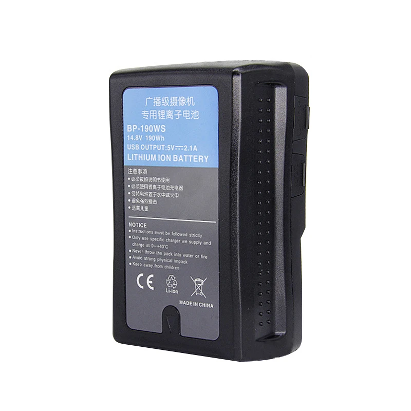 For SONY 13200mAh Bp-190ws broadcast video camera battery V type lithium battery capacity HDW-800P PDW-850 DSR-250P DSR-600P DSR